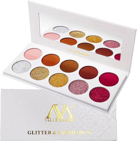 Palette Ombretti Glitter Opachi Make Up Afflano Eyeshadow Palette