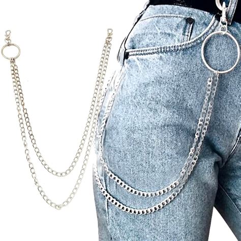 Fashion Punk Hip Hop Trendy Belt Waist Chain Male Pants Chain Men Jeans