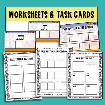 Fall Rhythm Composition Cards Rhythm Sort Activities For Music Lessons