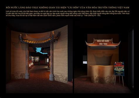 khong gian trung bay lang nghe mua roi nuoc dao thuc behance
