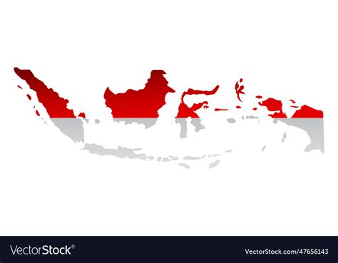 Indonesia map background Royalty Free Vector Image