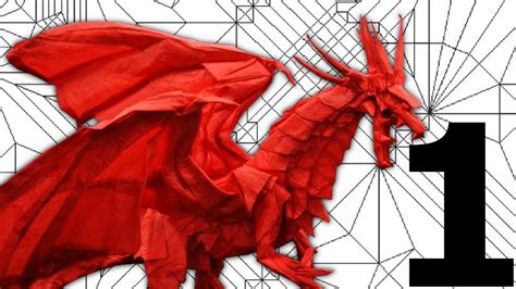 Origami Ancient Dragon Crease Pattern