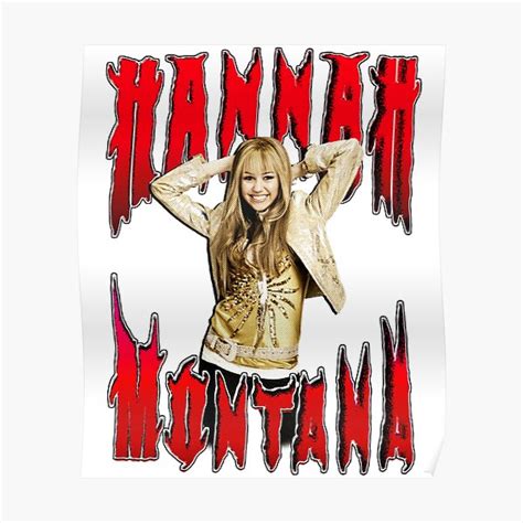 "hannah montana is a rockstar " Poster for Sale by PureSalvation ...