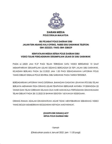 Polis Diraja M Sia On Twitter ISU TULAR KENYATAAN MEDIA KETUA POLIS