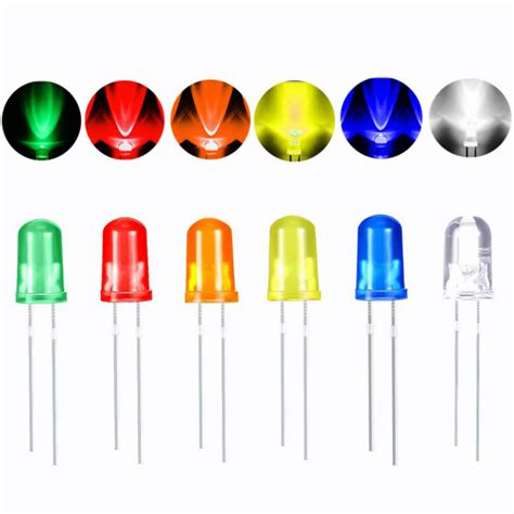 100pcs 3mm 5mm LED Light Emitting Diode F3 F5 Round Head White