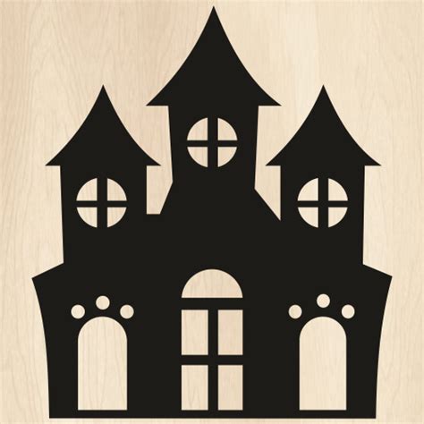 Spooky Castle Svg Haunted Haunted House Png