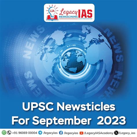 Newsticles September 2023 Archives Legacy Ias Academy