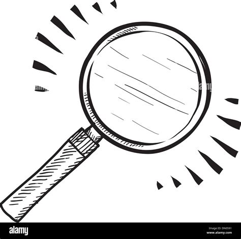 Magnifying Glass Vector Sketch Stock Vector Image And Art Alamy