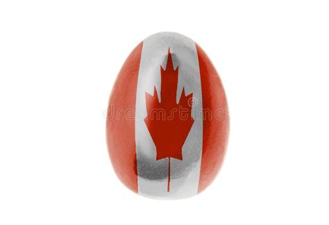 Easter Egg With Canadian Flag Stock Photo Image Of Concept Glossy