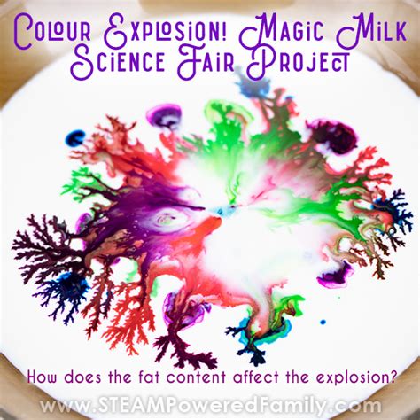 Color Explosion Magic Milk Experiment And Science Fair Project Worksheets Library