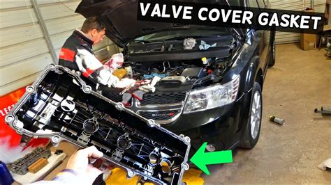 DODGE JOURNEY VALVE COVER GASKET REPLACEMENT 3 6 V6 FIAT FREEMONT YouTube