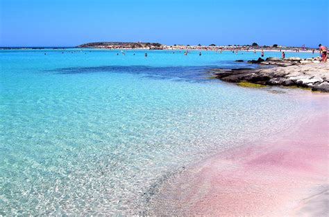 Elafonisi beach (also known as Pink Sand Bay) in Chania, Crete : r/europe