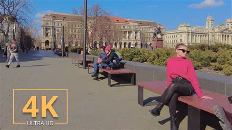 Budapest Hungary 🇭🇺 Street Walk 4k Hungarian Parliament Building