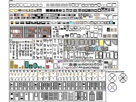 Mobiliario Vivienda En AutoCAD Descargar CAD Gratis 2 83 MB Bibliocad