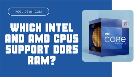 Which Intel And AMD CPUs Support DDR5 RAM PC Guide 101