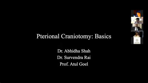 Pterional Craniotomy Basics YouTube