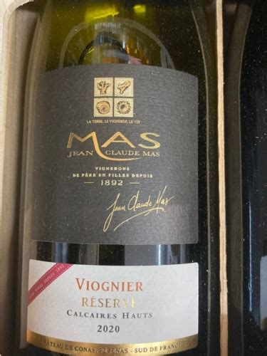 Jean Claude Mas Reserve Viognier Vivino France