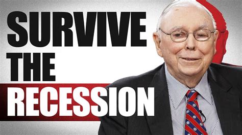 How To Invest During A Recession Charlie Munger Youtube