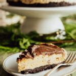 Creamy No Bake Chocolate Peanut Butter Cheesecake With Toblerone