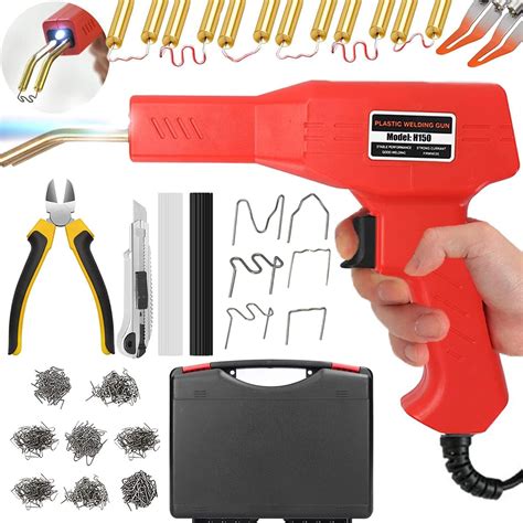 150W Upgraded Plastic Welder Kit 800PCS Hot Stapler Welding Machine Car