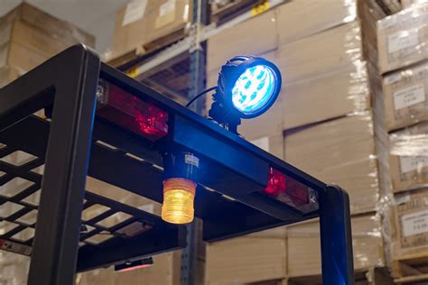 27W Big Blue LED Forklift Safety Light For Industrial Truck ...