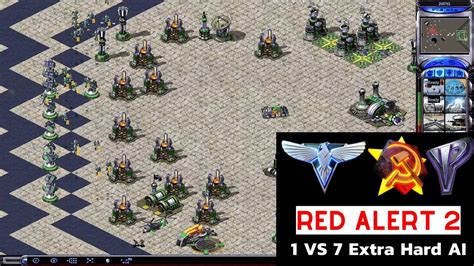 Red Alert 2 Yuris Revenge I Air Defense Challenge I 1 Vs 7 Extra Hard Ai Youtube