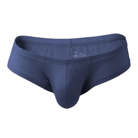 Modal Mini Cueca Boxer Para Homens Roupa Interior Sexy Bulge Pouch Calcinha Low Rise Bikini