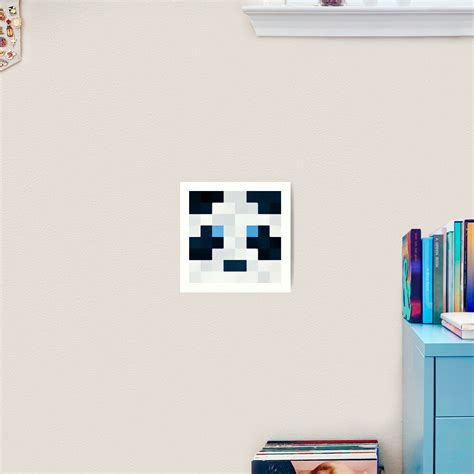 Minecraft Panda Face Art Print For Sale By KPuneet Redbubble