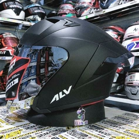 Jual Helm Alv Ultron Pro Solid Flat Visor Iridium Silver All Warna Half