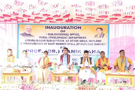 Tripura Cm Manik Saha Inaugurated Several Sub Divisional Offices And 30 Market Stalls In