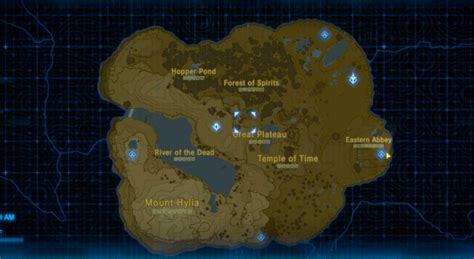 Great Plateau Shrines Map