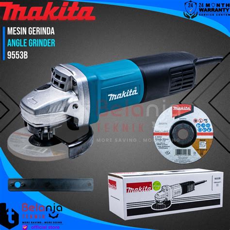 Jual Makita Mesin Gerinda Tangan 9553 B 4 Inch 100 MM 600 Watt 9553B