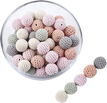 Amazon Promise Babe 木製 かぎ編みビーズ mm 個 ウッドビーズ ハンドメイド 手作り モービル ベッドメリー インテリア ギフト 出産祝い ビーズストーン 通販