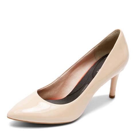 Nude Patent Leather Pointed Toe Court Shoes BrandAlley