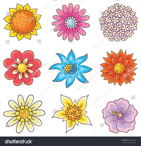 5 Different Flowers Drawing Flowers Art Ideas Pages Dev