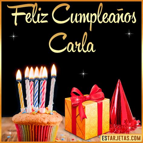 Feliz Cumpleaños Carla Imágenes Tarjetas y Mensajes