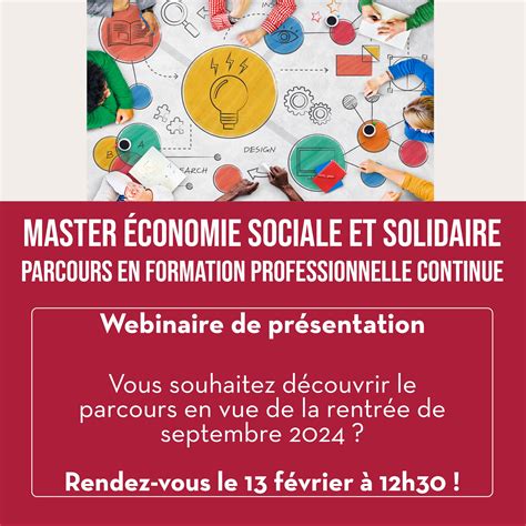 Webinaire De Pr Sentation Master Economie Sociale Et Solidaire