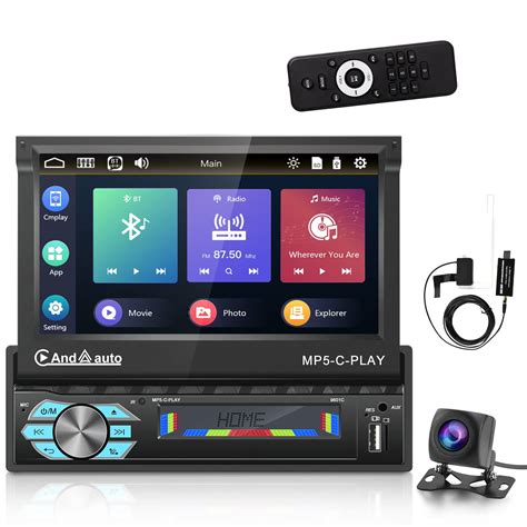 Buy Nhopeew Single Din Car Radio With Carplay Android Auto Hd Touch