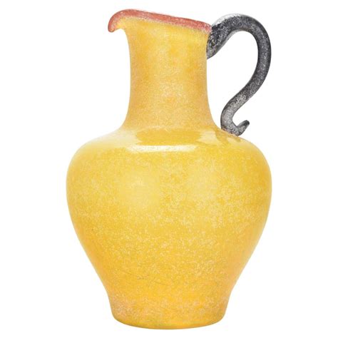 Murano Archimede Seguso 1970s Scavo Vase Roman Amphora Style Italian Art Glass For Sale At 1stdibs