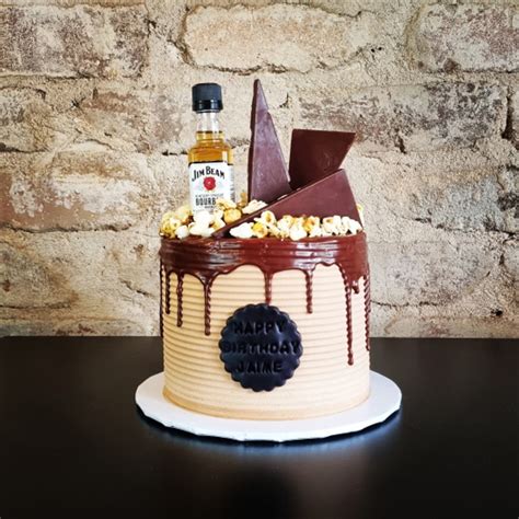 jim beam bottle cake