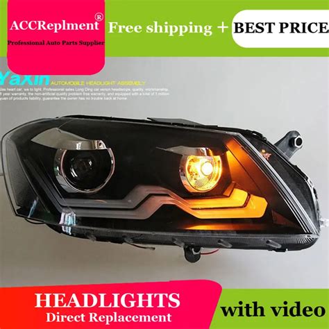 Autopro 2012 2015 For Vw Passat B7 Headlights Parking Q5 Bi Xenon Lens Led Drl H7 Xenon For Vw