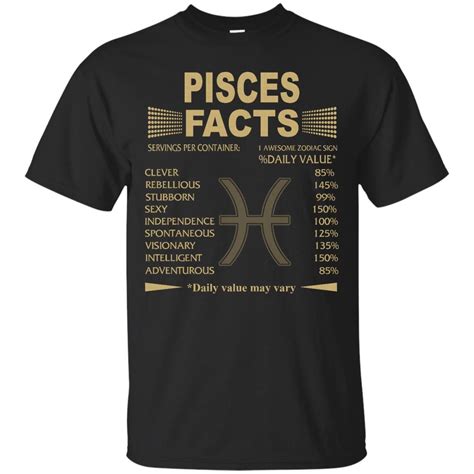 Pisces Zodiac T Shirt Pisces Facts T Shirt Tank Top