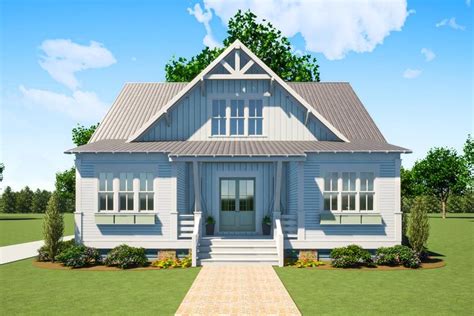 Plan Lls Exclusive Southern Cottage With Rear Screened Porch And