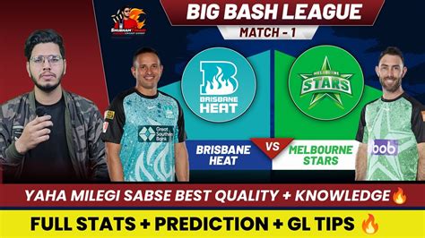 HEA Vs STA Dream11 Prediction HEA Vs STA Dream11 Team Brisbane Heat