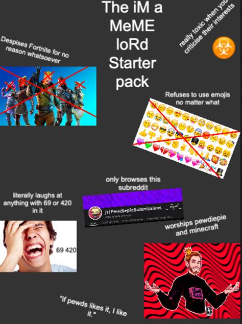 The Im A Meme Lord Starter Pack The Fake Meme Lord Starter Pack The