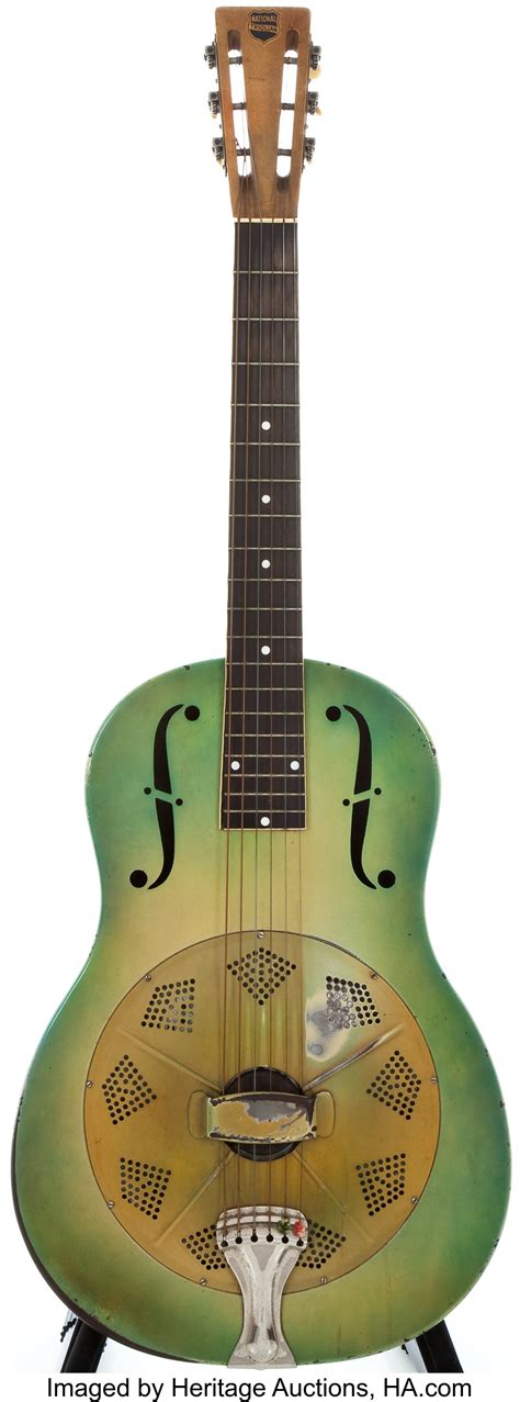 193233 National Triolian Green Resonator Guitar P2115 Lot 54221 Heritage Auctions