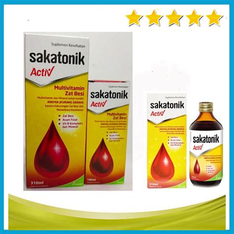 Sakatonik Activ Syrup Ml Ml Multivitamin Mineral Untuk