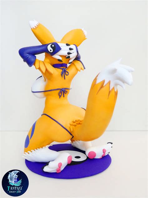 Renamon In Bikini Sculpture Furry Yiff Figure Handmade Mature Etsy