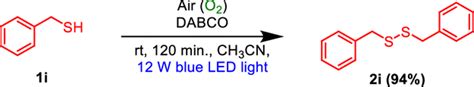 Tuning Selectivity In The Visible Light Promoted Coupling Of Thiols