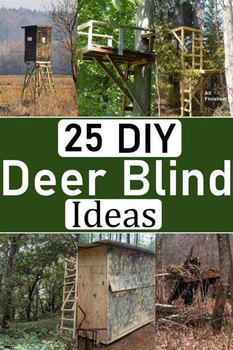 25 Diy Deer Blind Plans For Hunters Craftsy